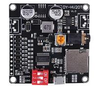 Orolotay Fuente de AlimentacióN DY-HV20T 12V / 24V MóDulo de ReproduccióN de Voz de 10W / 20W Compatible con Tarjeta Micro-SD Reproductor de MúSica MP3 para