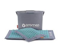 Oromed - Esterilla de masaje de acupresión ORO-SALTH con púas para el dolor y el insomnio - Esterilla de masaje de espalda y cuerpo, azul con almohada para el cuello