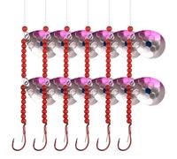 OROOTL Kit de aparejos giratorios de lucioperca, 6 aparejos de cebo de pesca de lucioperca, arnés de oruga, aparejo giratorio con cuchillas Colorado, gancho de pulpo, pesca, aparejos de cebo vivo,