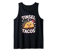 Oropel y Tacos Linda Navidad Comida Mexicana Diversión Camiseta sin Mangas