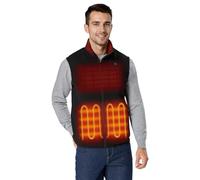 ORORO Chaleco Polar Calefactable Hombre con Batería - Cargador No Incluido (Negro Neutral, XL)