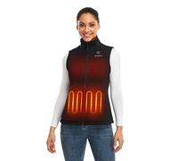 ORORO Chaleco Polar Calefactable Mujer con Batería - Cargador No Incluido (Negro Neutral, L)