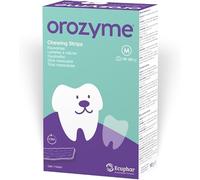 Orozyme Tiras masticables Talla M | para perros medianos | 141 g | Ecuphar | Alimento complementario | Para la higiene bucal y dental diaria | Sin colorantes ni sabores artificiales