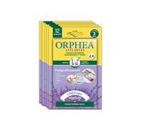 Orphea Antipolillas textiles para armarios y cajones (6 x 12 piezas) natural, fragancia de lavanda. Anti polillas ideal para ropa, actúa inmediatamente - Duración 3 meses