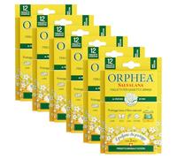 Orphea Salvalana-6 Hojas de ambientador para cajones y armarios, para Lana y Ropa Toda la Temporada, Perfume de Flores, Algodón, Foglietti Emanatori, 6