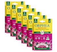 Orphea Salvalana - 6 paquetes de 12 hojas para lana y ropa toda la temporada, aroma de pachuli de Malasia, 6 paquetes de 12 hojas