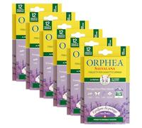 Orphea Salvalana-Notas Emanatorias para cajones y armarios, para Lana y Ropa Toda la Temporada, Perfume Lavanda-Paquete de 6 Unidades, Algodón, Lavándula, 6l x 10L cm, 6
