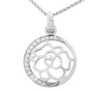 Orphelia Colgante para Mujer con Cadena de Plata 925 rodiada, Plata