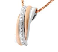 Orphelia Mujer Plata de Ley 925 Plata Corte Brillante Redondo Blanco circonita FASHIONNECKLACEBRACELETANKLET