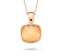 Orphelia Mujer Plata de Ley 925 Plata Corte Brillante Redondo Naranja circonita FASHIONNECKLACEBRACELETANKLET