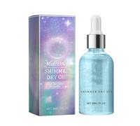 Orphic Shimmer Dry Oil, Orphic Body Shimmer, Body Glitter Oil, Glow Recipe, Multicolor Waterproof, Long Lasting Glitter Powder for Festival Masquerade Birthday Makeup (B)