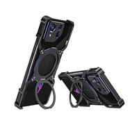 ORPKYEHMXK Carcasa de metal sin montura para disipación de calor compatible con ASUS ROG Phone 8/8 Pro MagSafe MagSafe cubierta protectora de lente (negro azul, para ROG8 Pro)