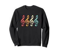 Orquesta de coro de banda de clave de sol retro Sudadera