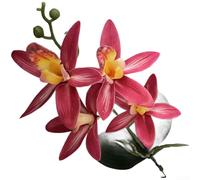 Orquídea artificial de Asia oriental formada a partir de EVA para decoración de mesa de invitados de boda, acento de comedor e imágenes de marketing digital (A)