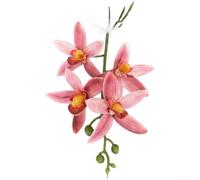 Orquídea artificial de Asia oriental formada a partir de EVA para decoración de mesa de invitados de boda, acento de comedor e imágenes de marketing digital (F)