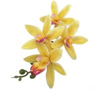 Orquídea artificial de Asia oriental formada a partir de EVA para decoración de mesa de invitados de boda, acento de comedor e imágenes de marketing digital (C)