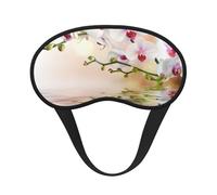 Orquídea blanca en el estanque, Cubiertas oculares completas, antifaces para dormir que bloquean la luz, orejeras opacas para dormir