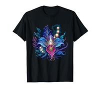 Orquídea encantada del mar Profundo con Flores de Perlas Camiseta