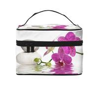 orquídea Morada, Bolsa de Maquillaje Bolsa de cosméticos Bolsa de artículos de tocador de Viaje portátil Estuche para lápices Bolsa de artículos de tocador