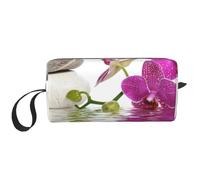 orquídea Morada, Bolsa de Maquillaje Bolsa de cosméticos Bolsa de artículos de tocador de Viaje portátil Bolsa de Maquillaje