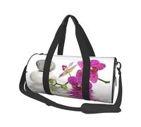 orquídea Morada, Bolsa de Viaje de Gran Capacidad, Bolso Redondo, Bolsa de Viaje Deportiva, Bolsa de Mano, Bolsa de Fitness