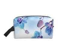 Orquideas Flores Naturales, Bolsa de Maquillaje Bolsa de cosméticos Bolsa de artículos de tocador de Viaje portátil Organizador de Bolsa de Maquillaje