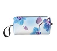 Orquideas Flores Naturales, Bolsa de Maquillaje Bolsa de cosméticos Bolsa de artículos de tocador de Viaje portátil Bolsa de Maquillaje