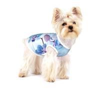 Orquídeas Flores Naturales,Camiseta de algodón sin Mangas para Mascotas, Chaleco Transpirable, Suave y elástico para Cachorros,L