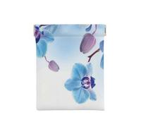 Orquideas Flores Naturales, Squeeze Top Wallet Bolsa de Almacenamiento para Mujer Monedero pequeño Bolsa de Cambio