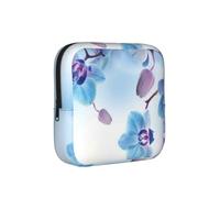 Orquídeas y Flores Naturales,Bolsas para Guardar compresas sanitarias, Bolsas para la menstruación para Mujeres y Adolescentes.