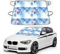Orquídeas y Flores Naturales,Funda Protectora para Parabrisas de Coche, Resistente a la Nieve, Hielo, Sol, Rayos UV, Polvo y Agua. Apta para la mayoría de los Coches.