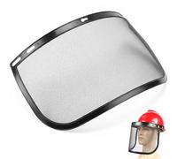 Orrdiffi 2 Piezas Pantalla de Protección de Malla Metálica Facial de Recambio Visera Protectora Alta Visibilidad para Contra Salpicaduras y Escombros