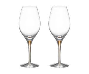 Orrefors 2 Copas vino Intermezzo Balance 44 cl Oro