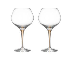 Orrefors 2 Copas vino Intermezzo Bouquet 70 cl Oro