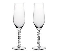Orrefors Carat - Juego de 2 Copas de Vino, Copas Cava, Cristal de ChampánFlauta de 8 onzas