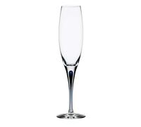Orrefors Intermezzo 7 Ounce Champagne Flute 1 Count (Pack of 1) Clear/Blue