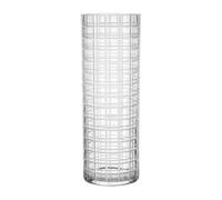Orrefors Jarrón Cut in number 33 cm patrón de cuadros