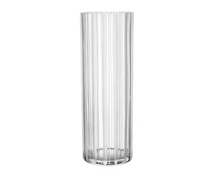 Orrefors Jarrón Cut in number 33 cm patrón de rayas