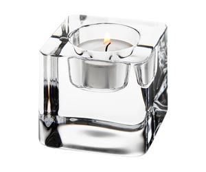 Orrefors Portavelas Ice cube 70 mm Transparente