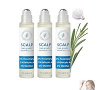 Orrenaturals Hair Revival Ampoule - Rompeedas de crecimiento de suero de color chasquido de romero, 2025 Películas de crecimiento Sero 25 ml, ingredientes de la planta. (3pcs)