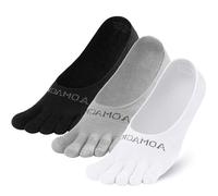 OrrinSports 3 pares de calcetines atléticos para los dedos de los pies para hombres y mujeres que corren cinco dedos, Calcetines deportivos para maratón