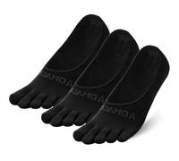 OrrinSports Calcetines de Dedos Mujer - Tobilleras Invisibles No Show Antideslizantes - Pack de 3 Pares