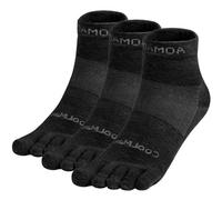 OrrinSports Calcetines Técnicos Coolmax de Dedos Individuales - 3 Pares Unisex para Running - Tobilleros Transpirables
