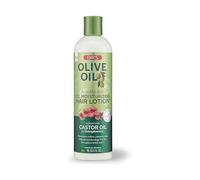 ORS Olive Oil Loción Hidratante 251 ml - Loción hidratante nutre con aceite de coco, cardo y ricino, promueve el crecimiento del cabello, fortalece y alisa el cabello