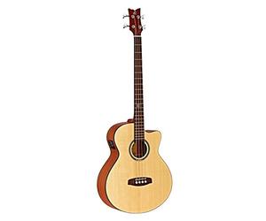 ORTEGA Acoustic Bass 4-String Deep Series 5 Tapa de abeto macizo Sapele D538-4
