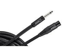 Ortega cable de micrófono 1/4 ", 6.3 mm / XLR hembra recto / recto- algodón negro 6m/0.75q, OECM-20JX