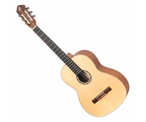 ORTEGA Family Series 44 Classical Guitar 6 String Mástil delgado zurda Natural y funda R121SN-L