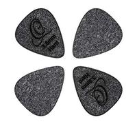 ORTEGA Flex Tech Picks Hard 3.8 mm -Negro Paquete de 4, OGP-FTH