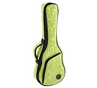 Ortega Gigbag Denim Look - Ukelele tenor, Verde | OUB-TE-GRJ para ukelele soprano, altura 69 cm, ancho 24 cm, con correas para los hombros