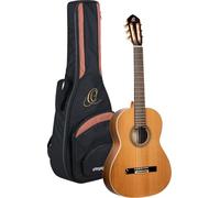 Ortega - Guitarra de cuerda de nailon de la serie tradicional, hecha a mano en España, con bolsa de concierto Pro (R20GWN)